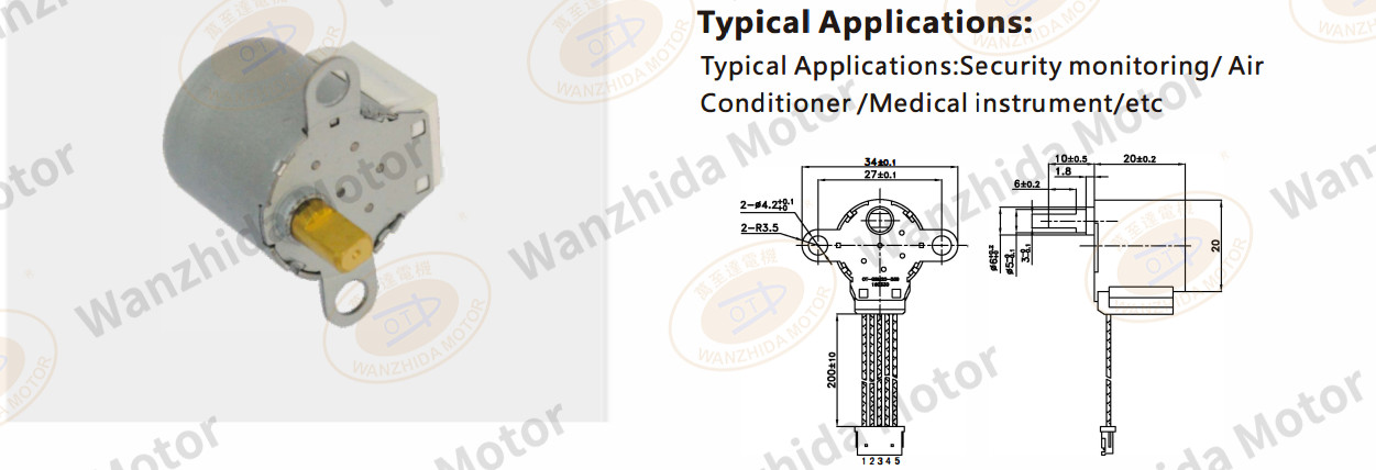 OT-GSM20-569 PM step motor-wanzhida motor