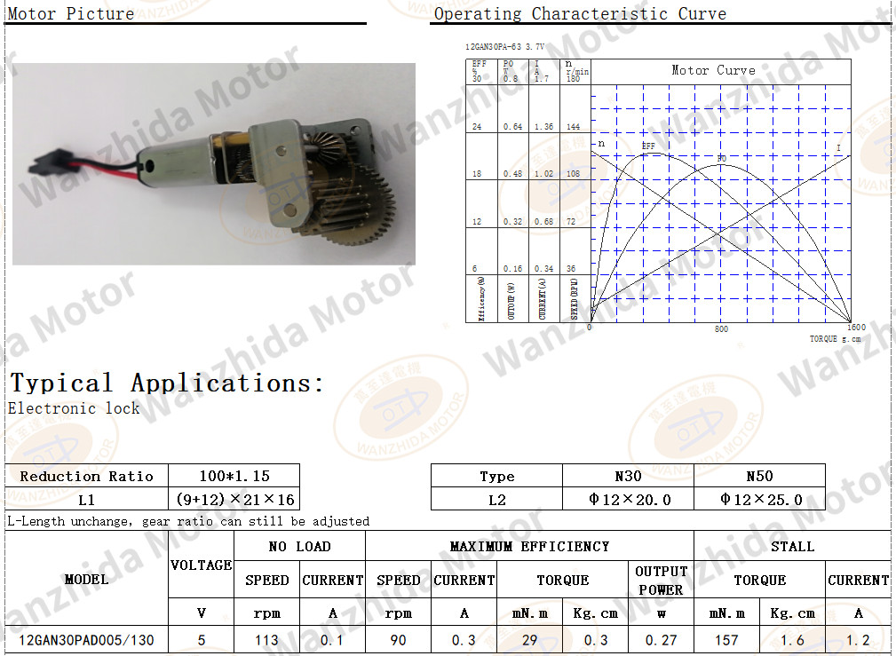 Bevel tooth Gear Motor|Electronic lock motor-Wanzhida Motor