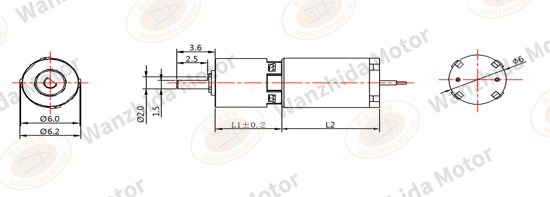 OT-6GP Gear Motor|Hair dresser equipment motor-Wanzhida Motor