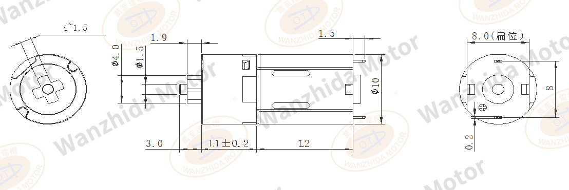 OT-10GP Gear Motor|Automatic eyelash curle motor-Wanzhida Motor