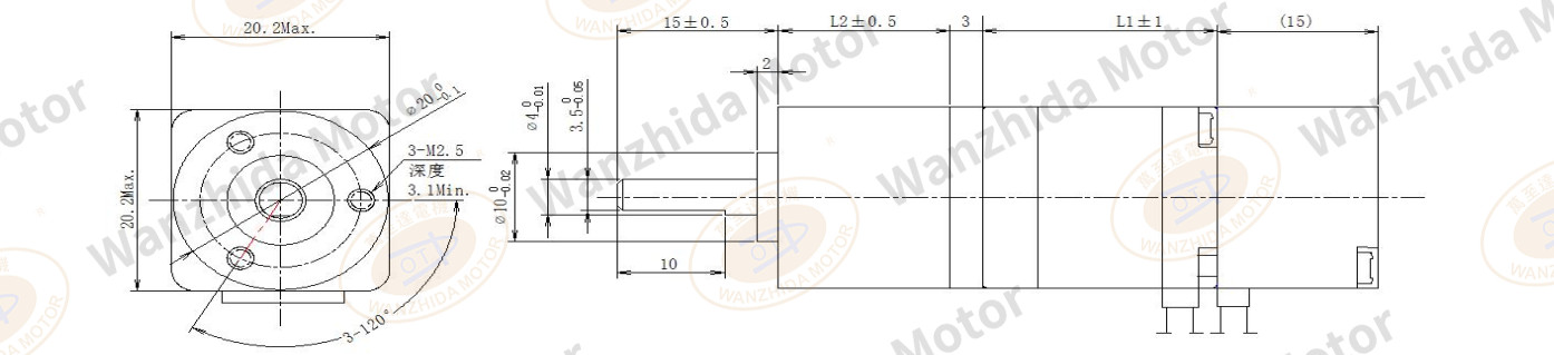 20 series closed loop stepping motor + gearbox-wanzhdia motor