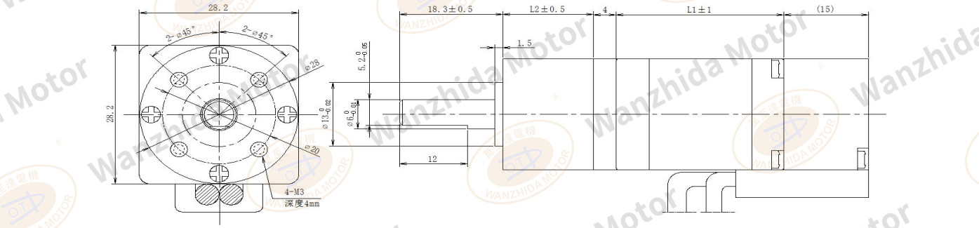 28 series closed loop stepping motor + gearbox-wanzhida motor