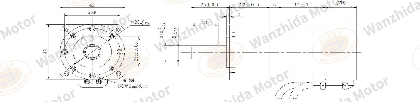 42 series closed loop stepping motor + gearbox-wanzhida motor