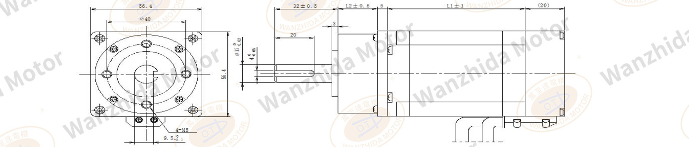 57 series closed loop stepping motor + gearbox-wanzhida motor