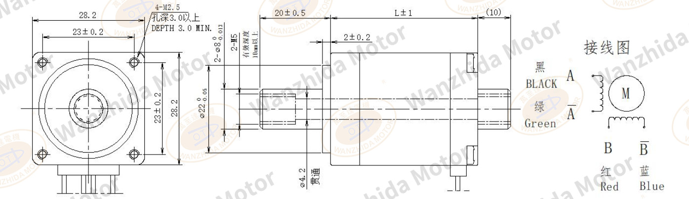 28 series hollow shaft aft motor