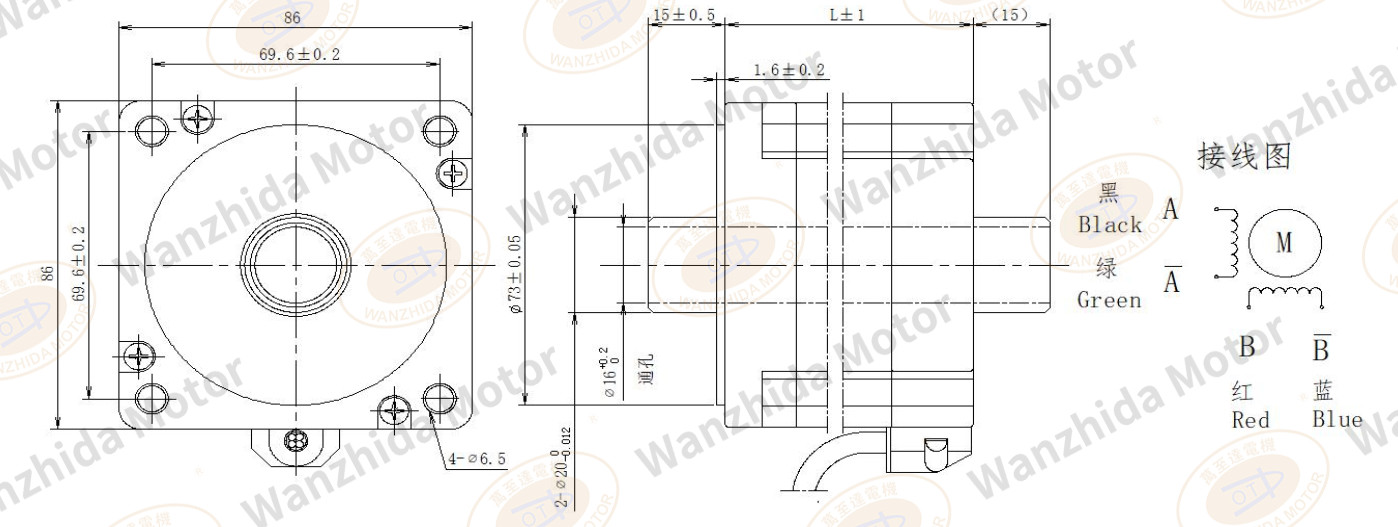 86 series hollow shaft aft motor-wanzhdia motor