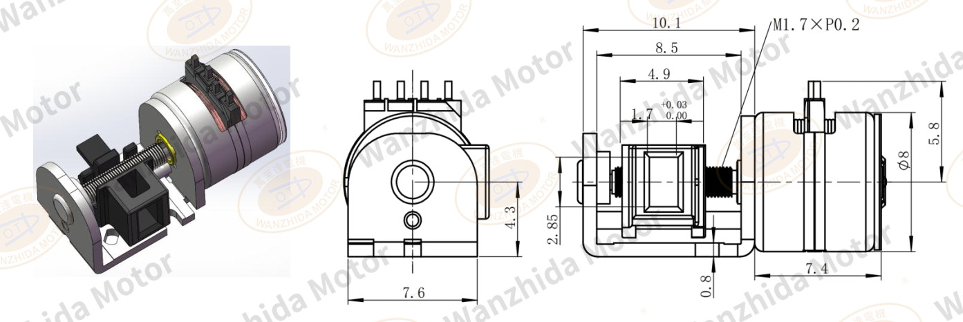 8mm motor_Permanent magnet stepper motor-wanzhida motor