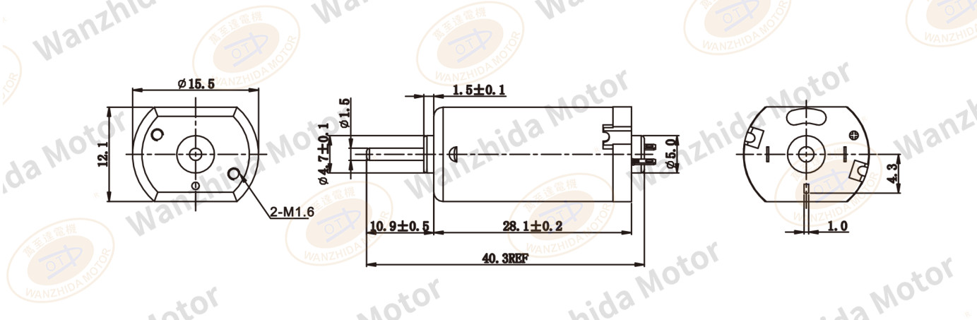 OT-FF-050SA Brush DC motor-wanzhida motor