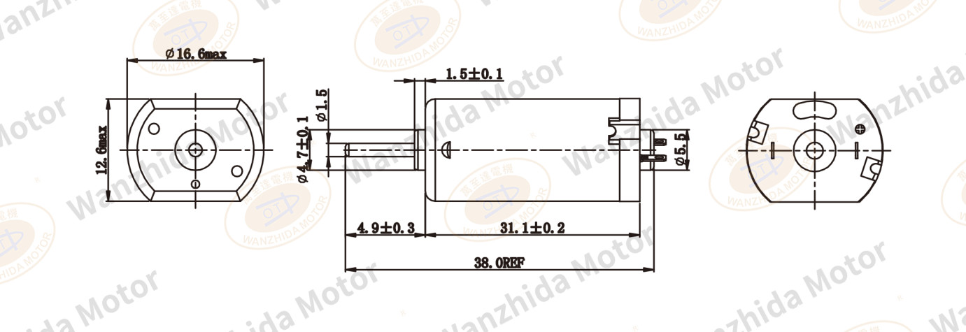 OT-FF-060 Brush DC motor-wanzhida motor