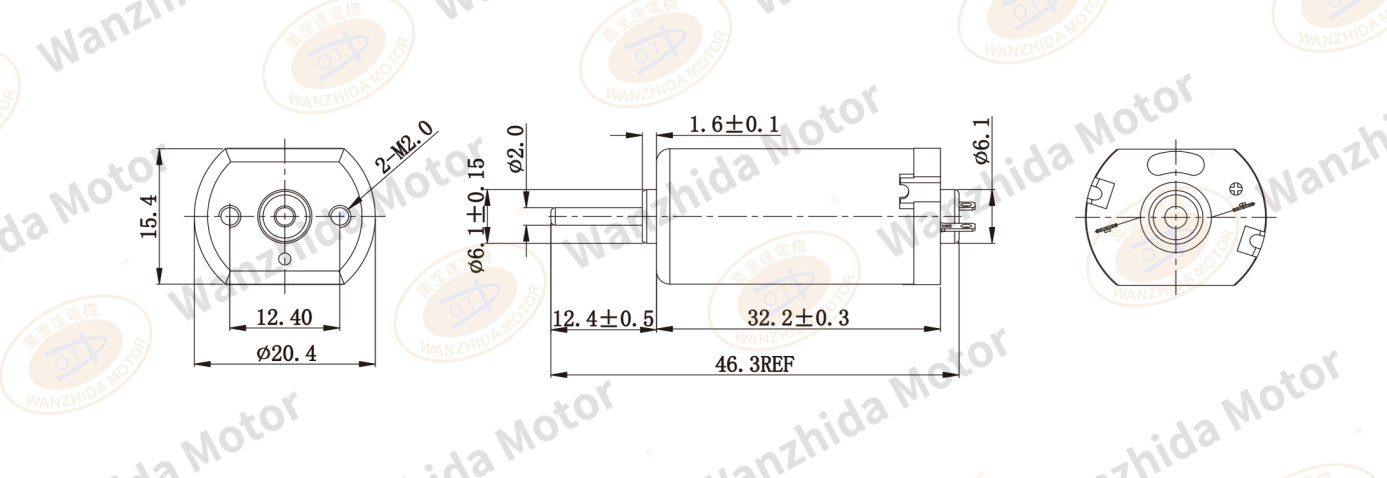 OT-FF-180SA Brush DC motor-wanzhida motor