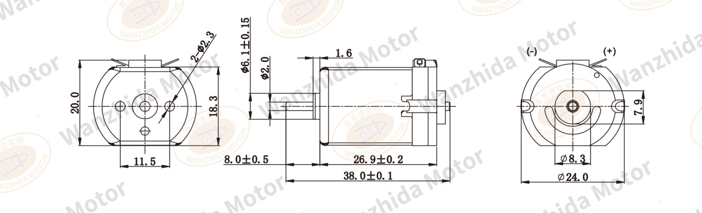 OT-FA(K)-260S Brush DC motor-wanzhida motor