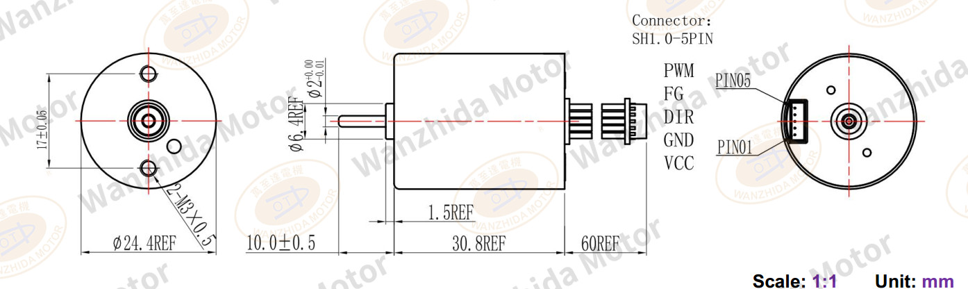 EM 2430 Brushless DC Motor-wanzhida motor