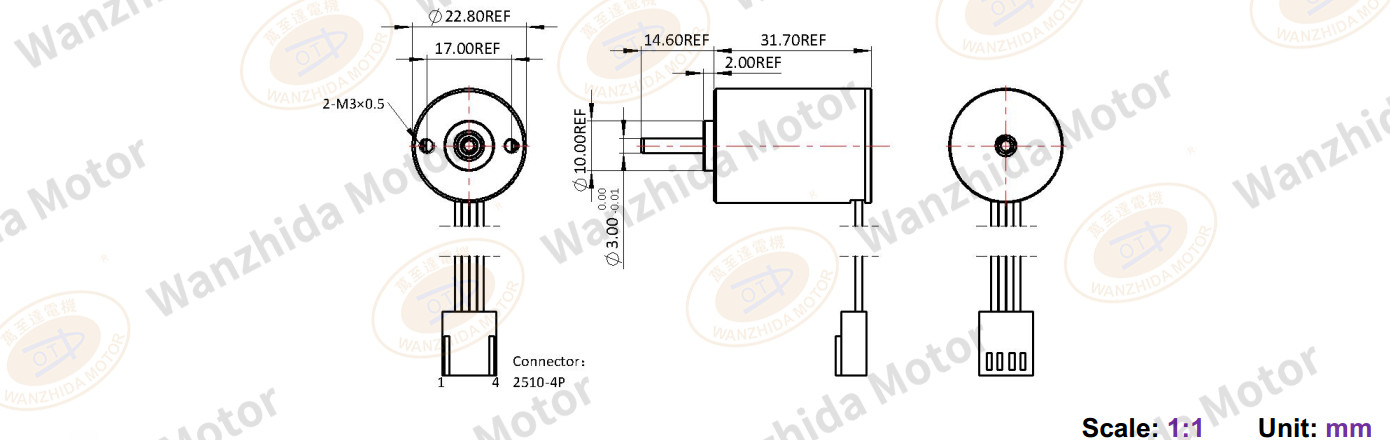 EM 2332 Brushless DC Motor-wanzhida motor