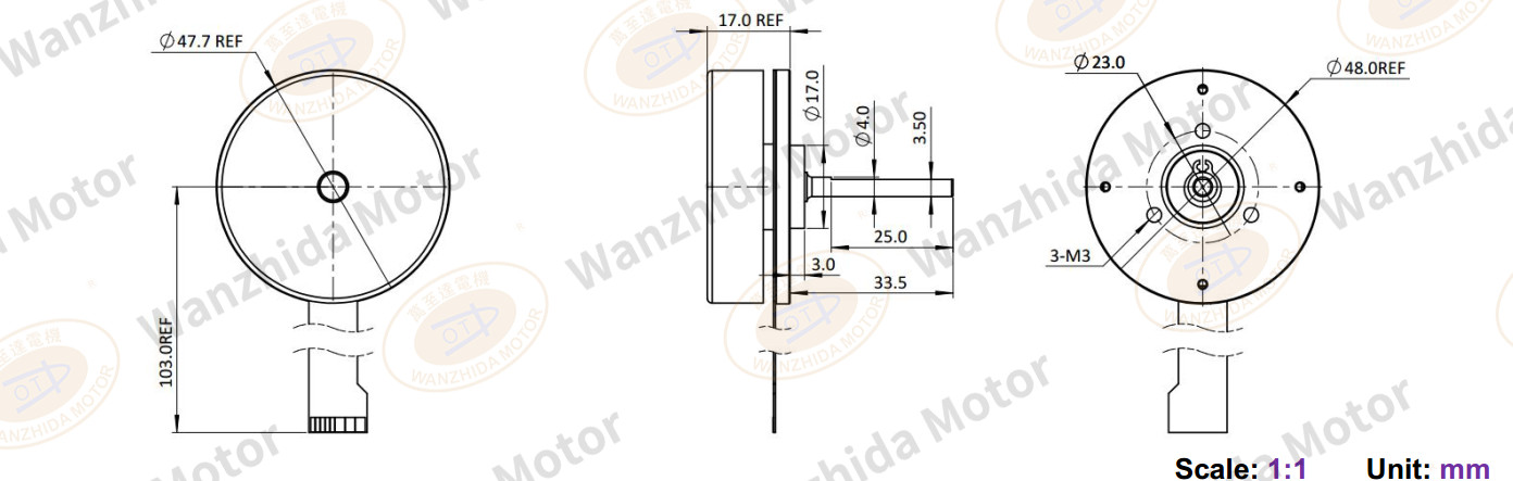 EM4817 Brushless DC Motor-wanzhida motor