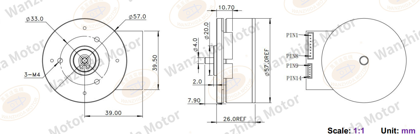 EM5726 Brushless DC Motor-wanzhida motor