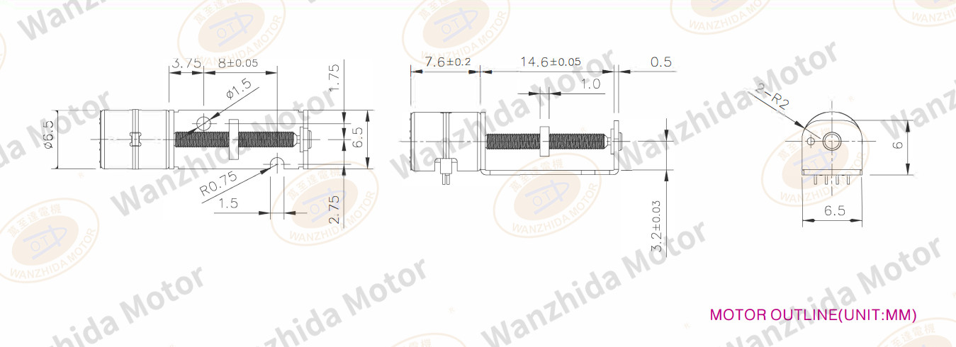 OT-SM065L-007 LINEAR MICRO MOTOR-wanzhida motor
