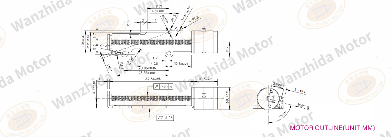 OT-SM10L-002 LINEAR MICRO MOTOR-wanzhida motor
