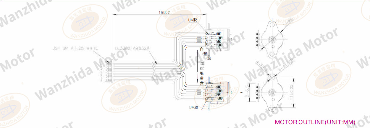OT-SM08P-184 PM stepping motor-wanzhida motor