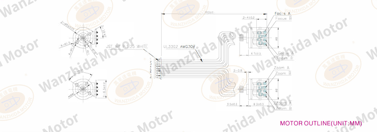 OT-SM08P-438 PM stepping motor-wanzhida motor