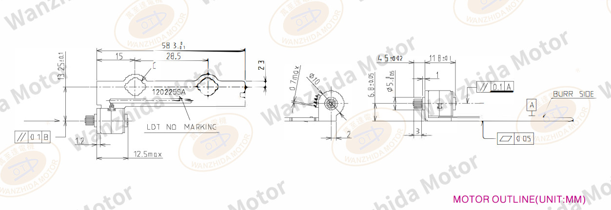 OT-SM10P-231 PM stepping motor-wanzhida motor