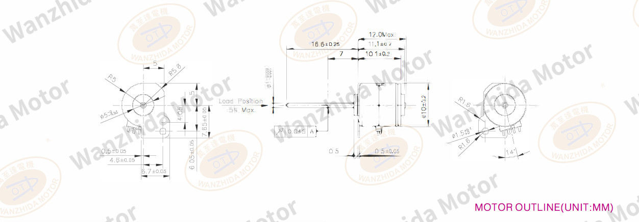 OT-SM10P-445 PM stepping motor-wanzhida motor