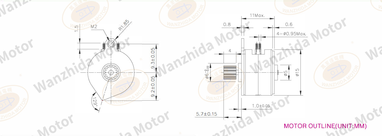 OT-SM15P-033 PM stepping motor-wanzhida motor