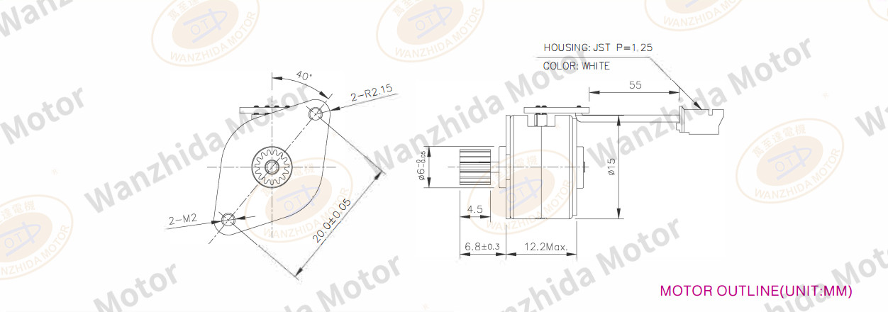 OT-SM15P-304 PM stepping motor-wanzhida motor