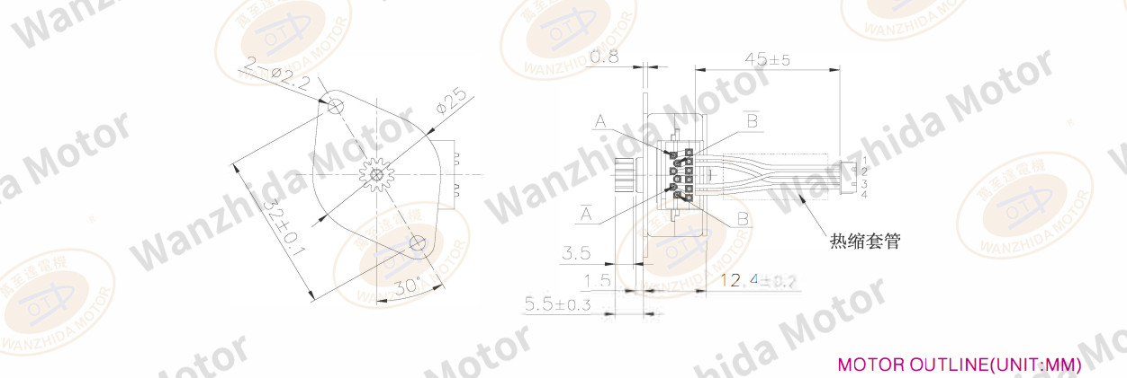 OT-SM25P-365 PM stepping motor-wanzhdia motor