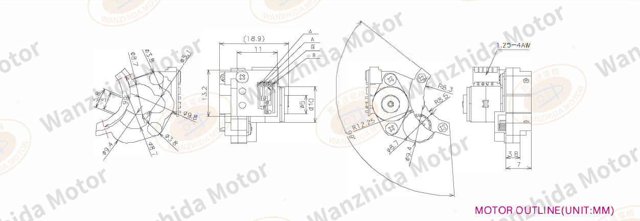 OT-GSM10-191 PM stepping motor-wanzhida motor