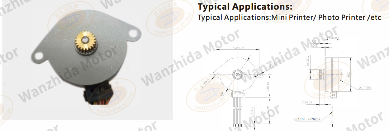 OT-SM35P-363 PM stepping motor-wanzhida motor
