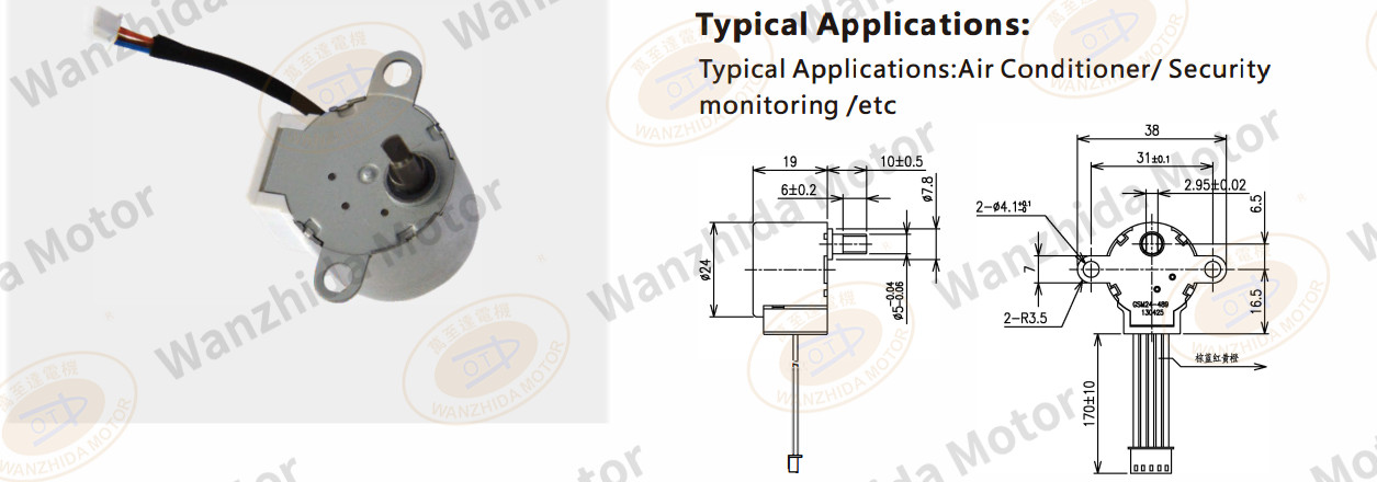 OT-GSM24-489 PM step motor-wanzhida motor