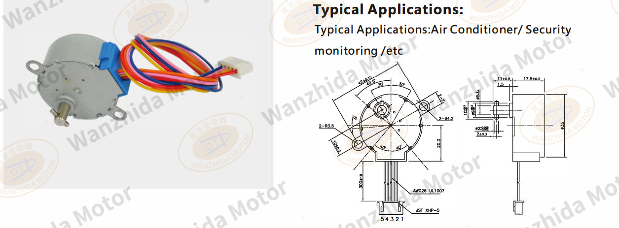 OT-GSM35-368 PM step motor-wanzhida motor