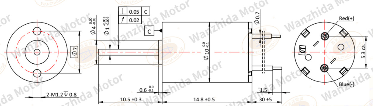 10mm Coreless Brush DC Motor|Motor for aircraft model-Wanzhida Motor