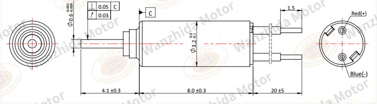 3mm4mm Coreless Brush DC Motor|Aircraft model motor|Electric toothbrush motor-Wanzhida Motor