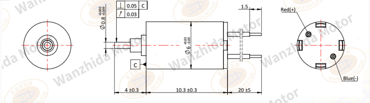 6mm Coreless Brush DC Motor|Aircraft model motor-Wanzhida Motor