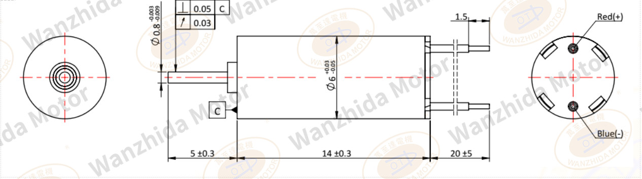 6mm Coreless Brush DC Motor-Wanzhida Motor