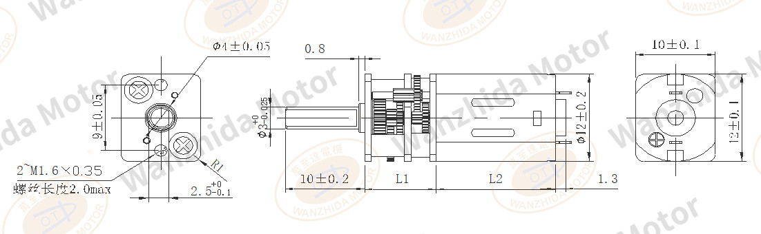 OT-12GA Gear Motor|Motor toy-Wanzhida Motor