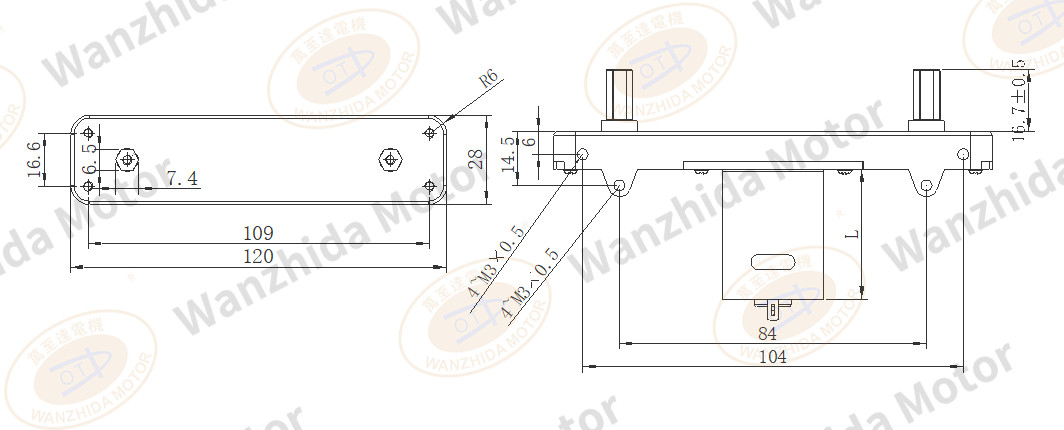 OT-1288 Gear Motor|robot motor-Wanzhida Motor