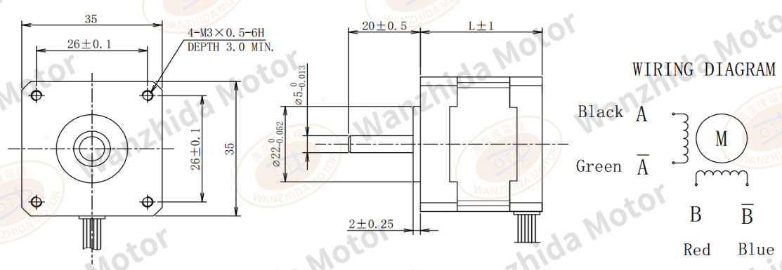 1.8°two-phase open loop stepping motor|Hybrid Stepper Motor-Wanzhida Motor