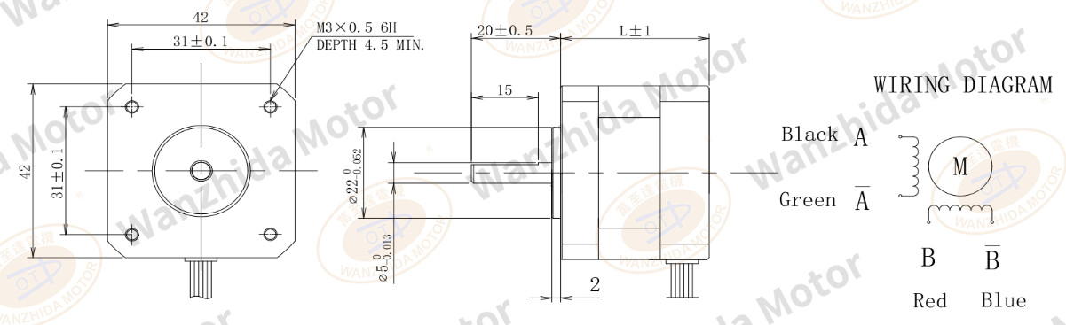 1.8°two-phase open loop stepping motor|42 stepper motor-Wanzhida Motor