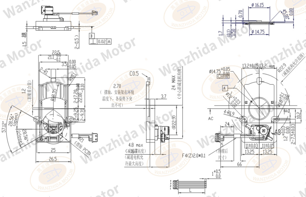 OT-XSV4396 aperture stepper motor|LENS motor-Wanzhida Motor