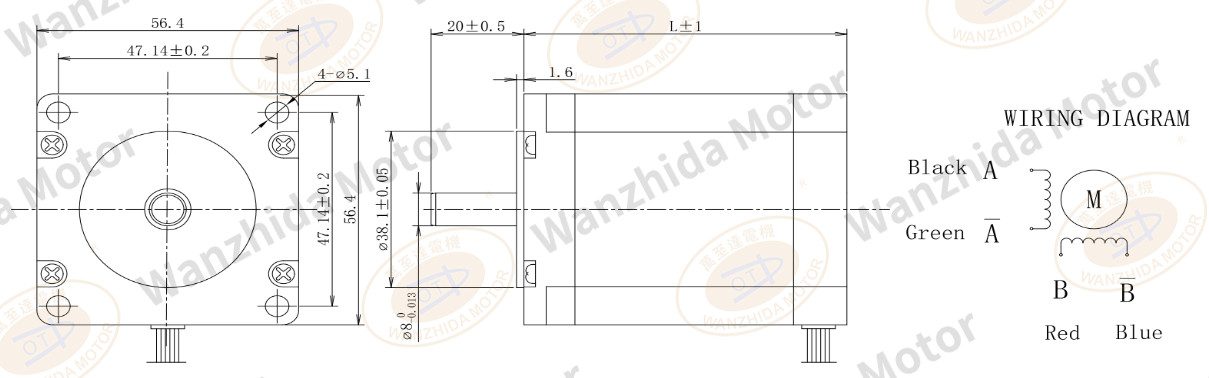 1.8°two-phase open loop stepping motor|57 stepper motor-Wanzhida Motor